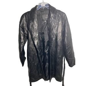 Maxam Vintage NWT Limited Edition Mosaic Lambskin leather blk Women's jacket Med